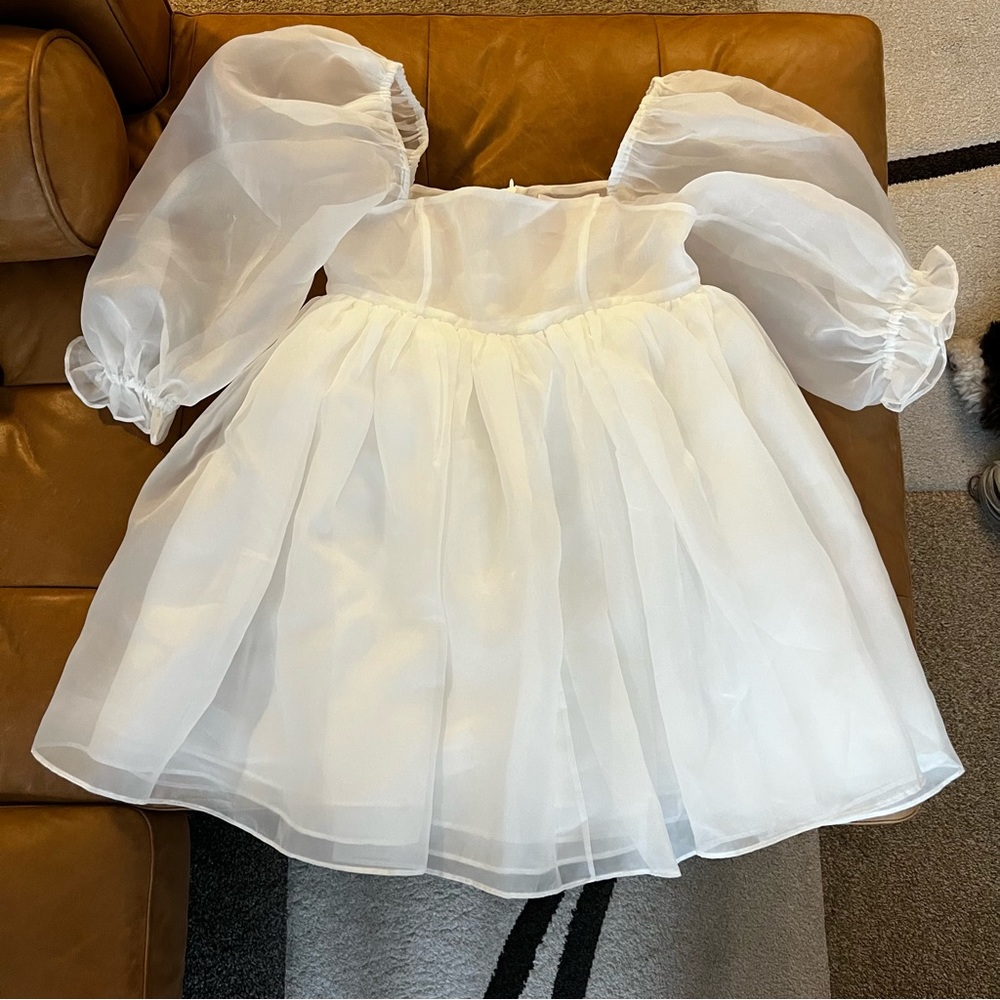 Selkie The Ivory Puff Dress